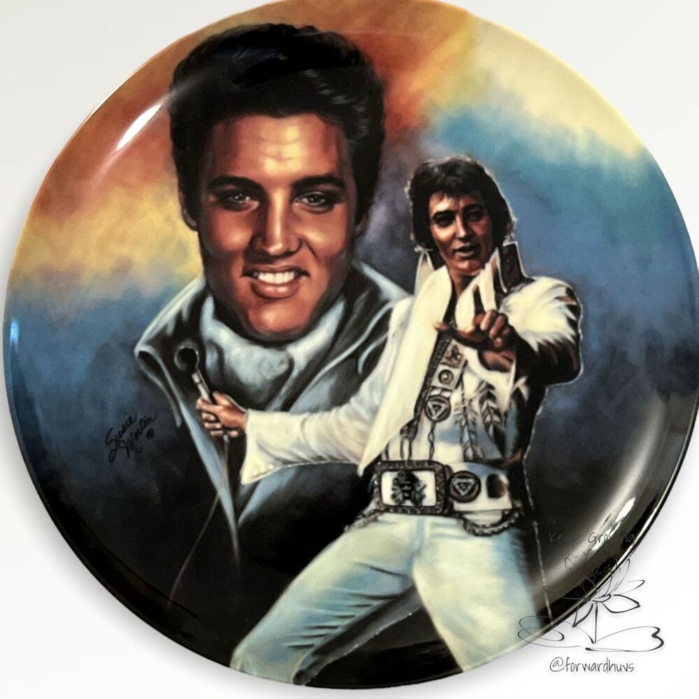 Elvis Presley Limited Edition Collectors Plate With Certificate of Authenticity